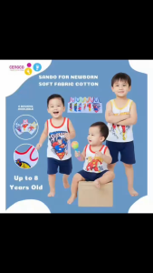 6 Pcs Sando Tops for Boy Newborn to Toddler Cotton Non Faded Prints Clothing Set 6 Months to 7 Years Old