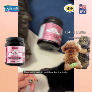 Kala Health Vitalmix Plus Powder 240g Multivitamin Pet Supplement Skin & Digestion Support Dog & Cat Vitamins
