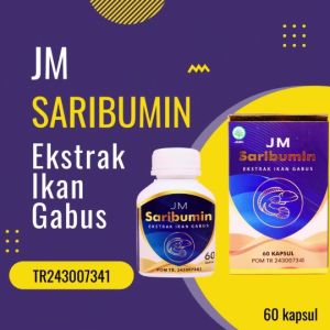 Paket 2 Kapsul Saribumin Asli Ekstrak Ikan Gabus Menyembuhkan Luka Operasi