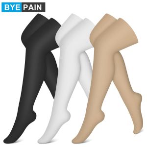 1Pair Thigh High Compression Socks for Women and Men Circulation Over the Knee-Best Support for RunningCycling AthleticTravel