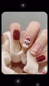 Serenity เล็บปลอม พลอยเทียม 3D พร้อมหินฝังเพชรเทียม และกาว DIY Nail Kits