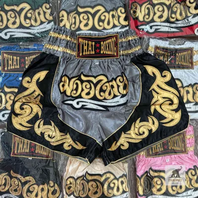 กางเกงมวยไทยเด็กและผู้ใหญ่ thaiboxing ราคาถูก ผ้าสวย เกรดA+
