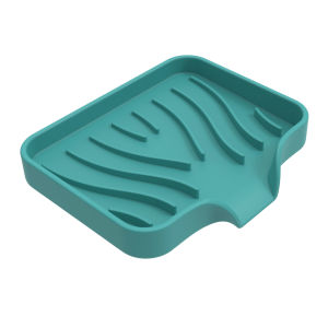 1 Pcs Silicone Mat Kitchen Sink Tray Soap Dispenser Sponge Drain Pad Sink SplashDrying Mat Countertop Storage Tray SoapTray