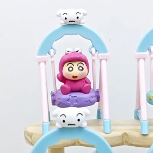 Bandai | 6 Chiếc Crayon Shin Chan Swing Series Blind Box Hoạt Hình Anime Nhân Vật Dễ Thương Handmade Để Bàn Đồ Trang Trí Trẻ Em Quà Tặng Đồ Chơi