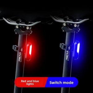 MONLEYTA | Mountain Bike Tail Light Cycling Equipment Night Riding Lamp Charging Creative Rear Light Road Bike Lighting Accessories