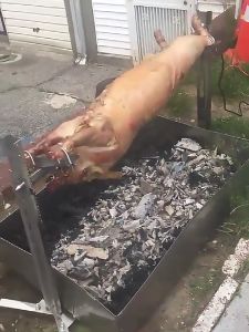 BBQ Grill Roaster Electric Motor Goat Pig Chicken BBQ Spit Rotisserie Outdoor Barbecue Essories SP-SR03 Stainless Steel