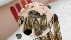 ปลีก/ส่ง ลิปสติกแท่งเนื้อแมท Angel สีสวยแพ็คเกจหรูหรา มีกระจกในตัว No.8924