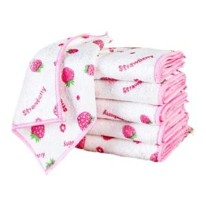 Cloud Ruffle Bamboo Fiber Kitchen Cloth Super Absorbent Oil Free Easy to Clean Magic Scouring Pad Home Use Dish Towel