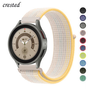 For Samsung Galaxy Watch Strap 5 Pro/5/4/4 Classic/3/Active 2/S3 Gear Frontier/Classic 20mm/22mm Nylon Loop Velcro Band for Huawei Watch Strap for Amazfit Watch Strap