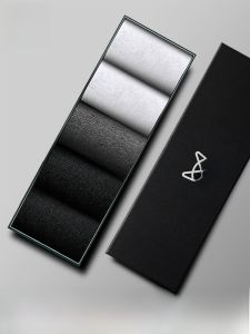 Miiow | Mens Mid-Calf Breathable Moisture-Wicking Modal Cotton Socks Anti-Odor Sweat Absorbent Business Short Socks Black Anti-Ball