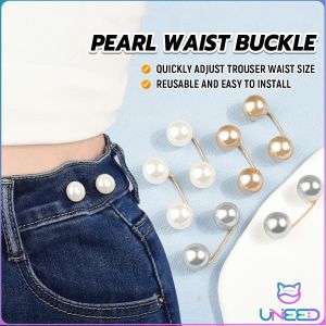 Need. Pearl Brooch Trousers Waist/Shirt/Skirt/Clothing Adjustment Fixed Clothes Narrow Waist Pin 2Pcs/Set