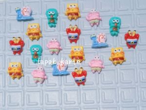 10pc magnet kulkas SpongeBob gembul  hiasan dekorasi souvenir lucu unik aesthetic Hadiah tempelan