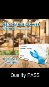 P&P Gloves Nitrile Disposable Glove BLUE/BLACK (100 pcs) Sarung Tangan Getah 手套 Glove Disposable Glove