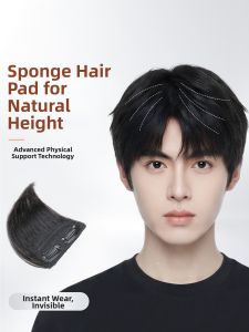 JIANGFASHIJIA | Hairline Filler Mens Hairpiece Daily Use Black Straight