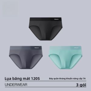 Quần lót nam MiiOW lụa băng mỏng thoáng khí kháng khuẩn cỡ lớn