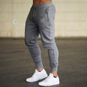 Casual Drawstring Solid Color Mens Tight Fit Pants Sporty Moisture Wicking Non-Stretch Trousers mid Waist Rope Waist