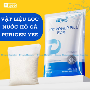 Hạt lọc vật liệu lọc hỗ trợ làm trong nước xử lý nước vàng hồ cá Purigen Yee - Dirt power pill