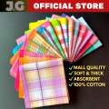 1pc/3pcs/6pcs/12pcs Handkerchiefs Cotton Handkerchiefs for Women Ladies Girls Baby Panyo Makapal Cotton for Babies kids. 