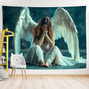 Tấm Thảm Thiên Thần Quyến Rũ VIKAMA Tranh Treo Tường Trang Nhã Cho Phòng Khách Phòng Ngủ Văn Phòng Chất Liệu Polyester Trang Trí Có Tính Năng Chống Thấm Nước.