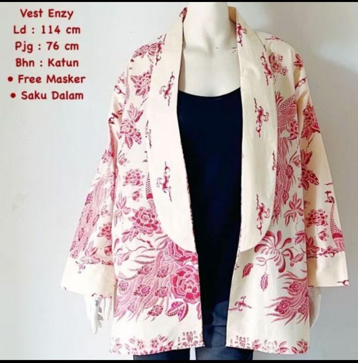Vest%20Enzy%20#2%20Batik%20Solo%20Atasan%20Kerja%20Outer%20Wanita%20Bolero%20Batik%20Outer%20Batik%20Wanita%20-%20Image%206