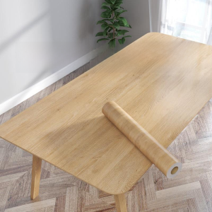Thickened Waterproof Wood Grain Tablecloth Oil Proof Table Covering Self Adhesive Furniture Table Sticker Renovation Desktop
