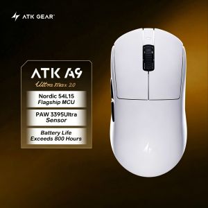 ATK Dragonfly A9 Air Plus Leviathan Wireless Gaming Mouse Esports Office Lightweight Symmetrical 3955 A9 Mini Master FPS MOBA PC