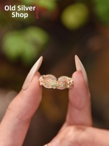 WU YUE JEWELRY | Chinese Fusion 999.9 Sterling Silver Flower Ring