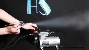 Máy Nén Khí Dùng Cho Bút Vẽ Mỹ Thuật Haosheng AF18K-2 (Kèm sẵn bút vẽ)