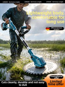 LONGKE | High Power Brushless Farm Grass Trimmer Lawn Mower