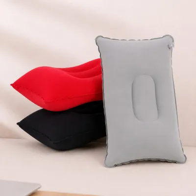 Bantal Angin Tiup Inflatable Ringan Bentuk Persegi Untuk Istirahat/Mobil/Kasur Travel