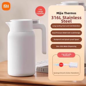 Xiaomi | Large Capacity Stainless Steel Double Layered MIJIA Electric Kettle S1 Home Use Water Boiler with Smart Temperature Control for Tea Brewing