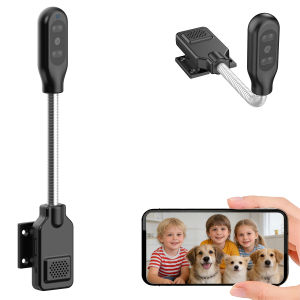 Flexible Gooseneck Baby Pet Monitor Camera Home WiFi Security Cam with Zero‑Installation Two‑Way Audio Motion Detection