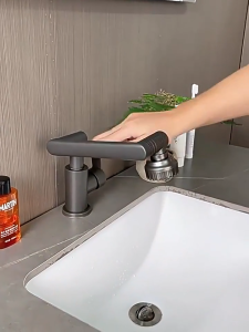 304 stainless steel kitchen faucet with cold and hot multi-functional mechanical arm 1080° rotatio