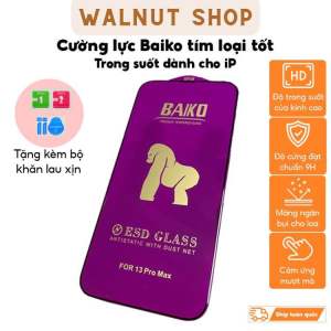 Kính cường lực Kingkong Baiko tím iphone 7+ đến 16promax (loại mới độ cứng cao hơn 15 lần kính baiko thường)