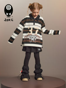 Spirit Child Set Girls POLO Tshirt + Fake Two-Piece Leggings