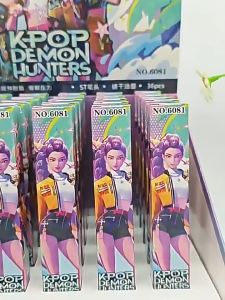 Pen Kotak Buta 魔猎女团盲盒中性笔 Pen Blind Box  K-Pop Demon Hunters 1PC 0.5mm 可爱卡通创意文具 Cute K-Pop Stationery