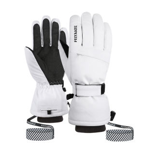 AS FISH | Waterproof Touchscreen Skiing Gloves with Wrist Support