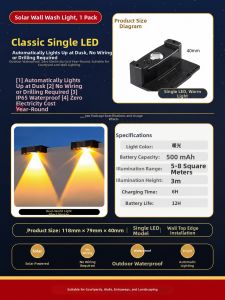 XLYS | Solar No-Drilling Water-resistant Strong Light Garden Lamp