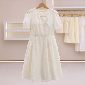 Embroidered Short Sleeve Summer Dress