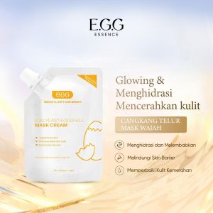 Egg Masker Cangkang Telur Egg Shell Yeast Mask Wajah Glowing