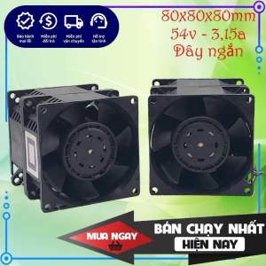 Quạt tản nhiệt phản lực Nidec 54v 315a 8cm vuông (80x80x80mm) chính hãng mới