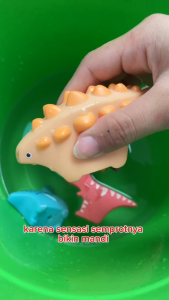 Mainan Anak BATH TOYS DINOSAUR ISI 6 Mainan Mandi Anak Bentuk Dinosaur Mainan Anak Perempuan - Mainan Anak Laki Laki