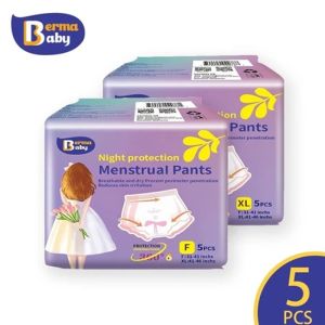 Menstrual Pants Cotton Womens Night Pants Women Sanitary Panty Leak-Proof Disposable Overnight Breathable Leakproof Sanitary Napkin