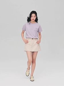 Giordano | Cotton Embroidered Forest Style Round Neck Short Sleeve T-shirt