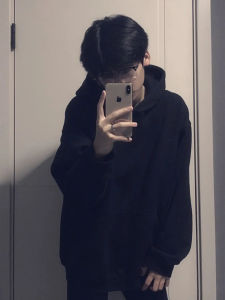 เสื้อสเวตเตอร์มีฮู้ดสีบริสุทธิ์ CleanFit สำหรับผู้ชาย ฤดูร้อน วัยรุ่น เทรนด์แฟชั่น น้ำหนักเบา หลวมๆ ลำลอง แจ็คเก็ตฤดูใบไม้ร่วงไซส์ใหญ่