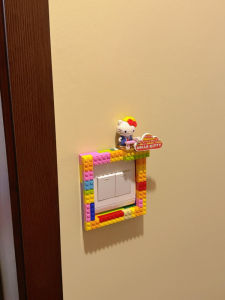 Vỏ Che Nút HelloKitty Dễ Thương Bằng Vải Nỉ Cho Phòng Khách Và Phòng Ngủ Trang Trí Nội Thất Mềm Chống Xấu Xí Giá Trị Thẩm Mỹ Cao