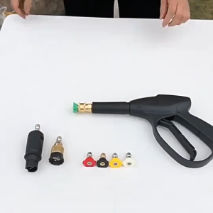 Y LifeStyle Multi Functional High Pressure Washer Tips Set With Nozzle Holder 5 7 Nozzle Tips 1 4 Inch Quick Connector DIY Accessories 4000 PSI