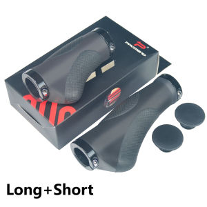 Bicycle Handlebar Grips TPR Ergonomic Rubber Handle Non-Slip Shock Absorption Mountain Bike Handlebar Cover Double Side Lock On