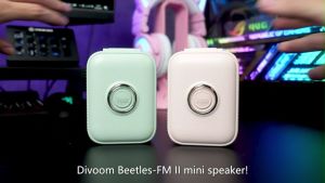 Divoom Beetles-FM II Mini Bluetooth Speaker – Portable Speaker with FM Radio 12hrs Playtime