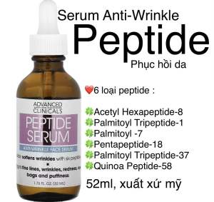 [MỸ]SERUM PEPTIDE ADVANCED CLINICALS 52ml NGĂN NGỪA LÃO HOÁ DA